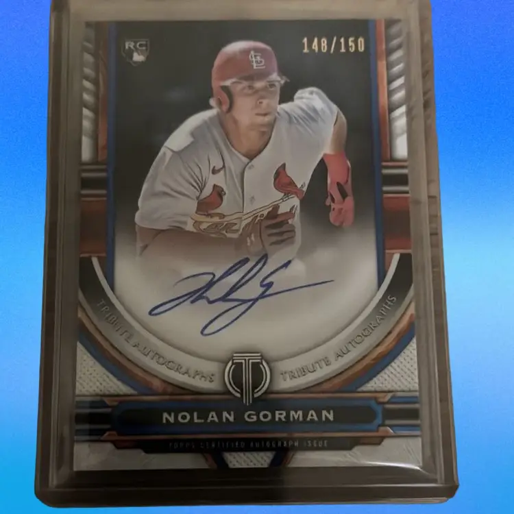 2023 Topps Tribute Nolan Gorman RC Auto /150