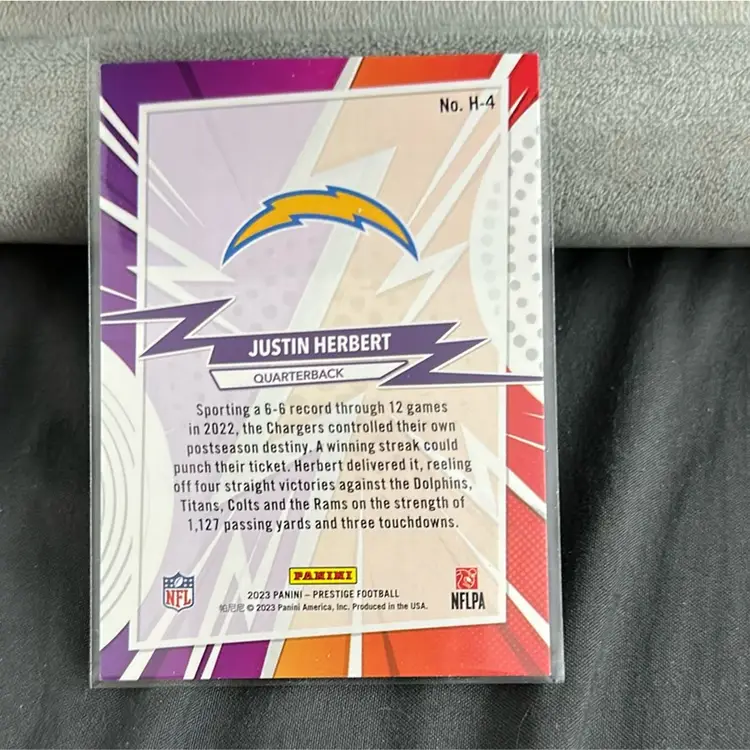 2023 Panini Prestige - Justin Herbert - Heroes #H-4 (NM/MT)