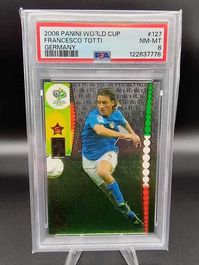 Francesco Totti 2006 Panini FIFA World Cup #127 PSA 8