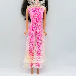 Barbie Jump into Lace #1823 Mod Hot Pink Jumpsuit