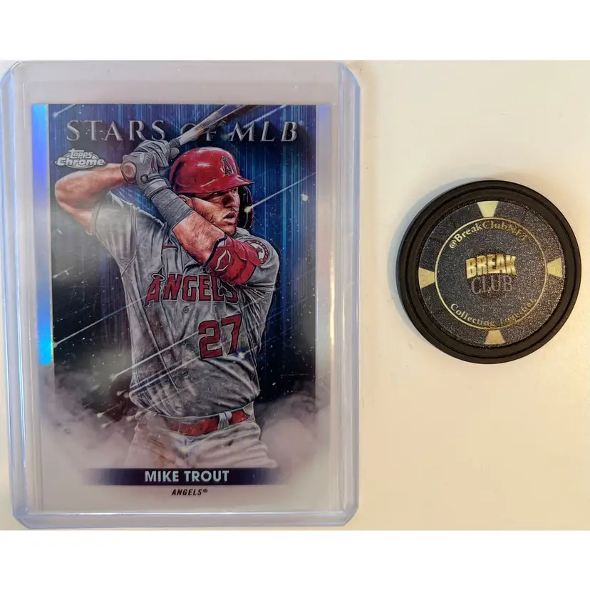 Mike Trout 2022 Topps Stars Of MLB Chrome Los Angeles Angels