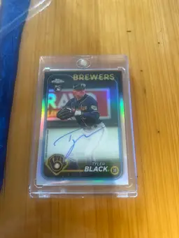 Tyler Black - Milwaukee Brewers
2024 Topps Chrome Refractor RC
Autograph #274/499