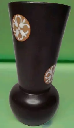 Vintage Hand Painted Art Pottery Stoneware Vase