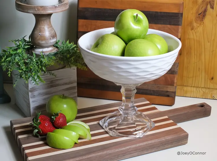 Large White Pedestal Bowl with Crystal Glass Base