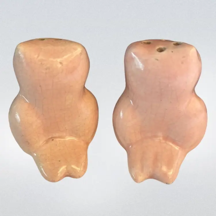 Pink Owl Salt And Pepper Set