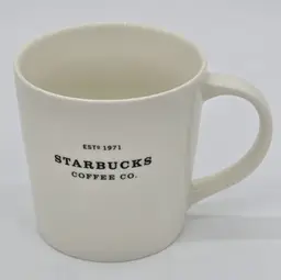 Starbucks New Bone China "Est 1971 Starbucks Coffee Co" Mug 2010