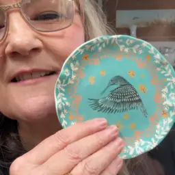 Hummingbird Bird Plate
