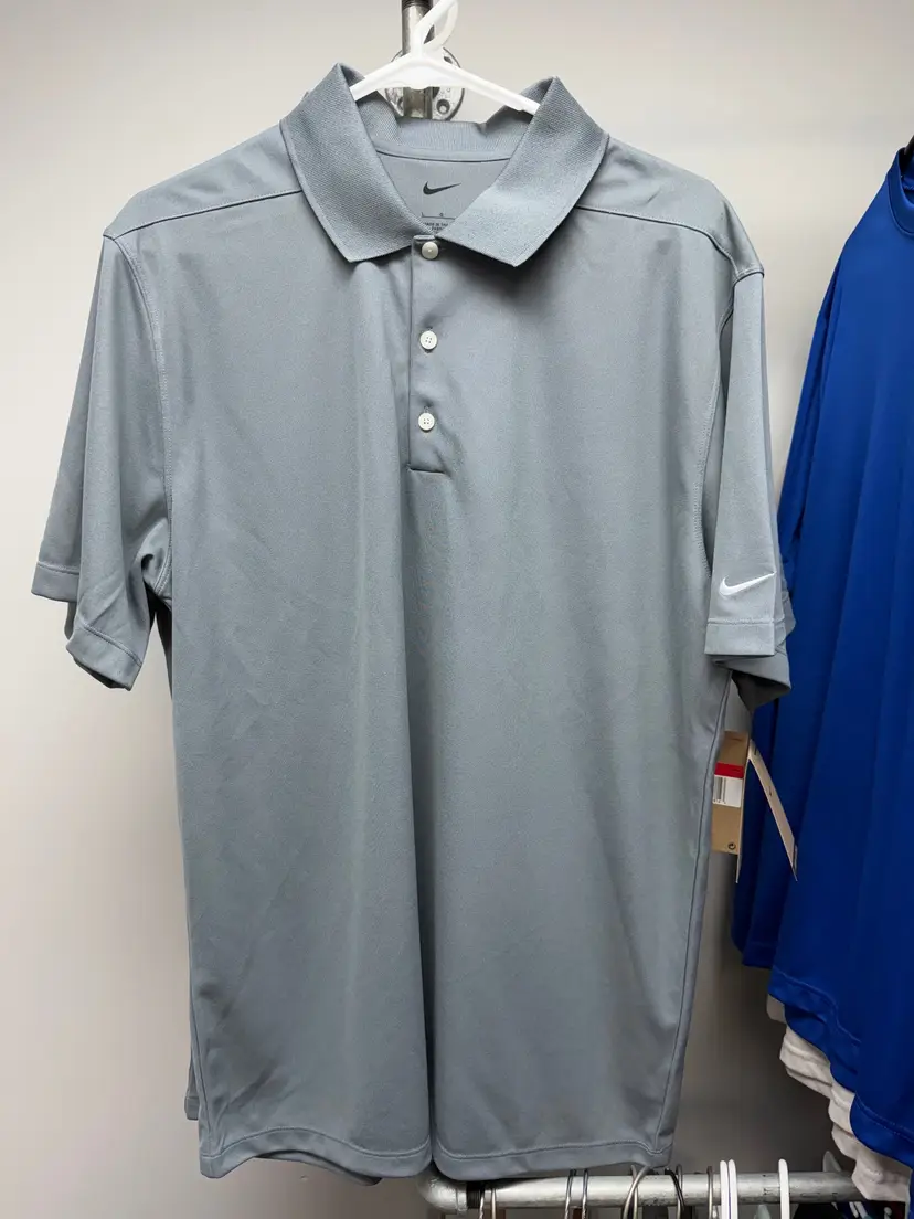 Nike Men's Dri-Fit Golf Polo Large Cool Grey