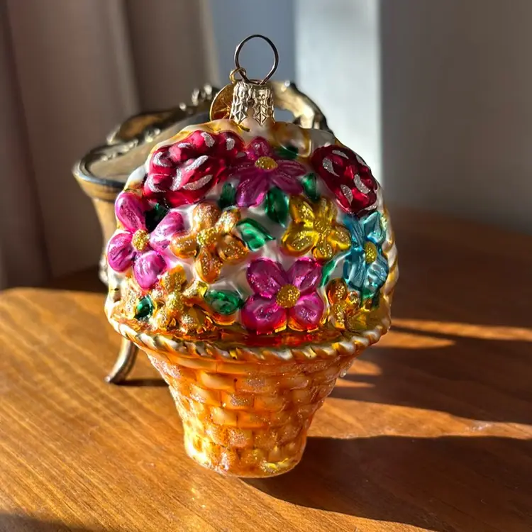 Christopher Radko Kit’N’Kaboodle Glass Christmas Ornament