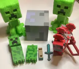 Minecraft Collectible Mini Figures Mixed Lot Mooshroom Sword McDonalds Creepers