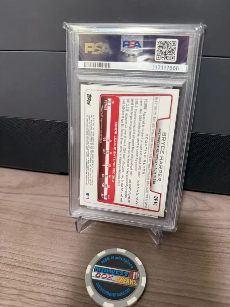 Bryce Harper 2012 Bowman Prospects RC PSA 10