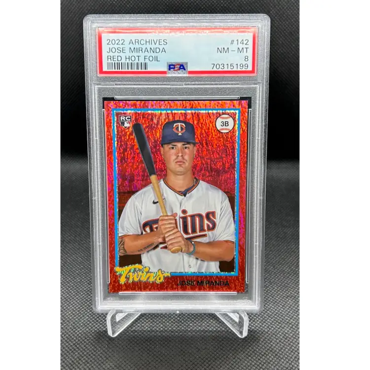 2022 Topps Archives Jose Miranda RC Red Foil /50