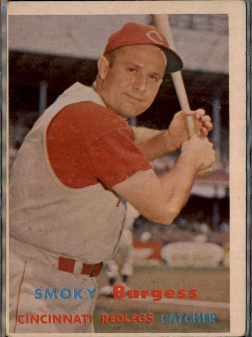1957 Topps #228 Smoky Burgess - ( pk1 ) - Cincinnati Redlegs