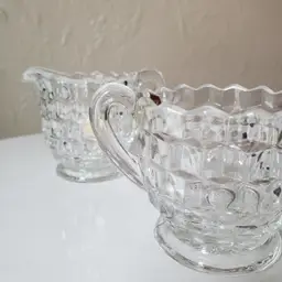 Fostoria American Sugar and Creamer