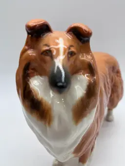 BESWICK ENGLAND Fine Porcelain Lochinvar Lady Park Champion Collie Dog 1970s