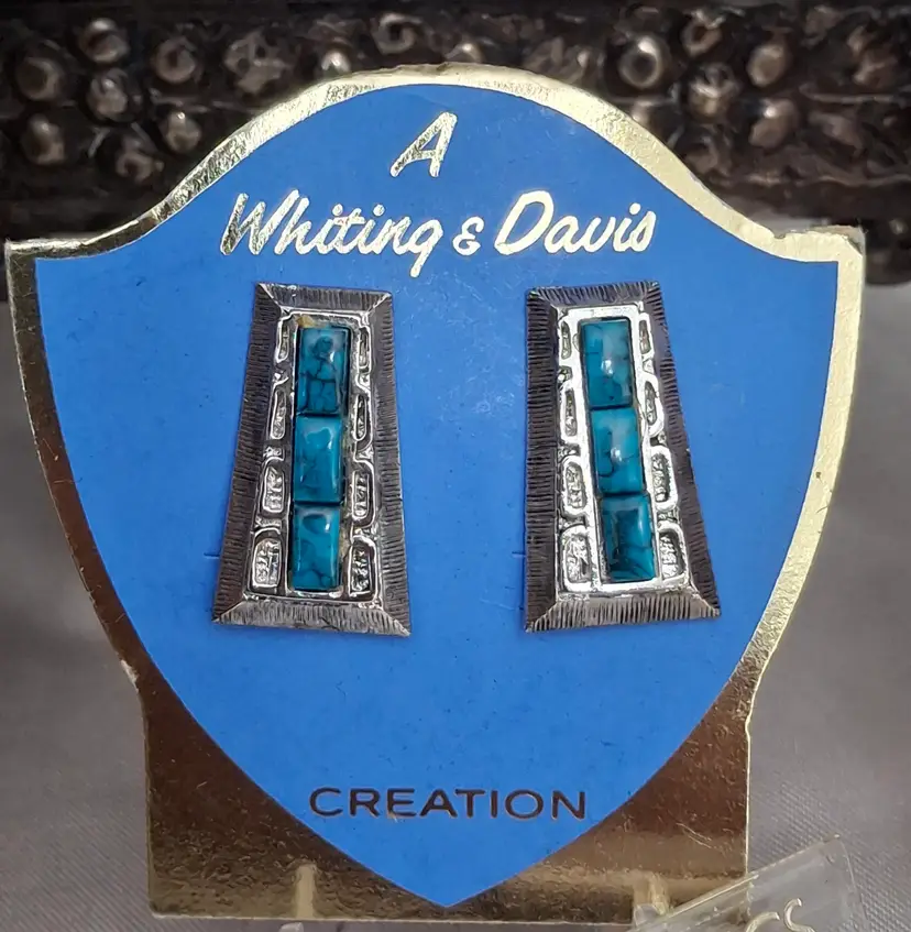 223 Whiting & Davis Clip On Earrings