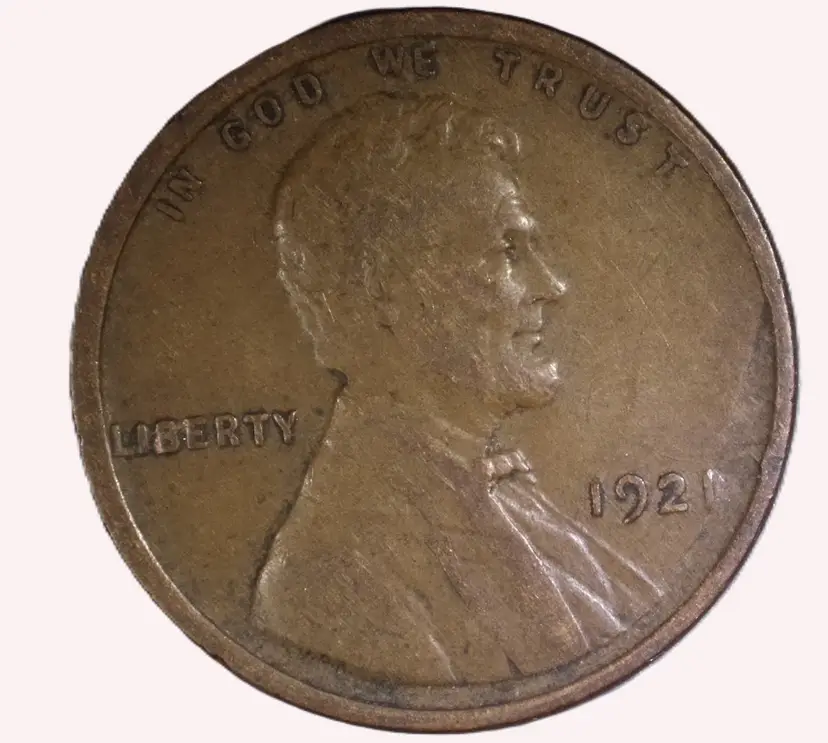 1921 Lincoln Wheat Cent - Choice Extra Fine - Planchet Peel