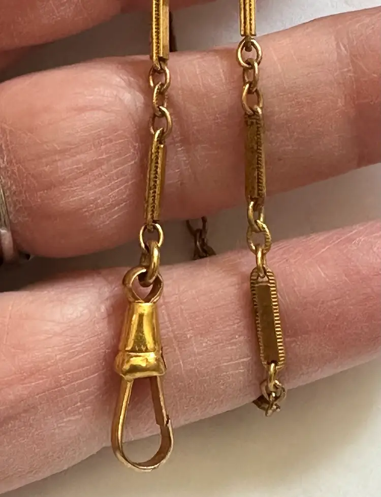 Art Deco Gold Filled Watch Chain Fob