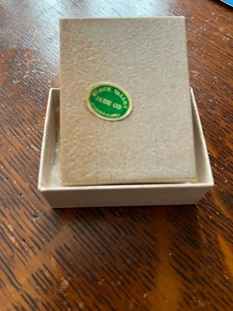 1969 Jade Tie Clip