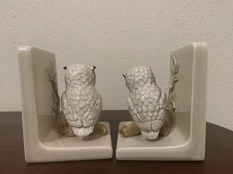 Vintage OMC Japan Owl Bookends