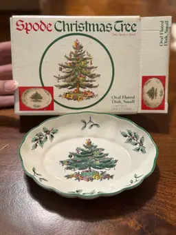 Vintage Spode Oval Fluted Dish