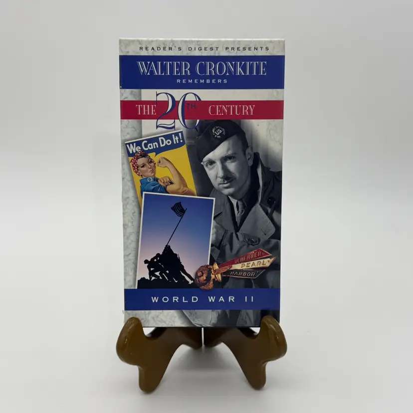 Walter Cronkite Remembers The 20th Century World War 11 VHS With Booklet