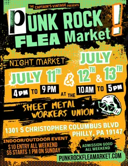 Shopping Ticket to Punk Rock Flea Market July 11-12-13