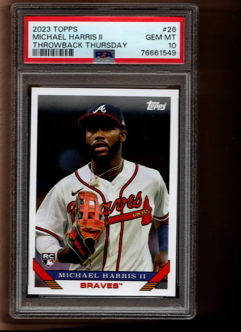 Michael Harris II 2023 Topps Throwback Thursday #26 PSA 10 Atlanta Braves