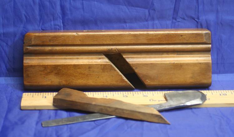 Wooden Gunstock Barrel Channel Plane – Probably European – Austrian Iron