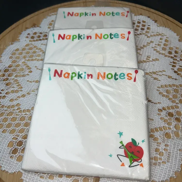 Vintage Lunch Note Napkins 3/10 Count Packs