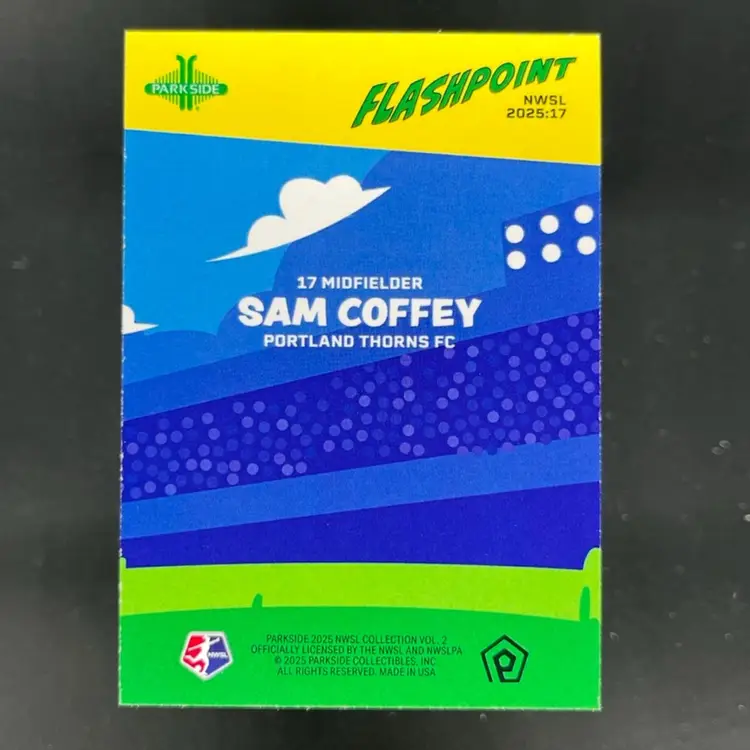 Sam Coffey 2025 Parkside NWSL Vol 2 Flashpoint /10 Soccer Card