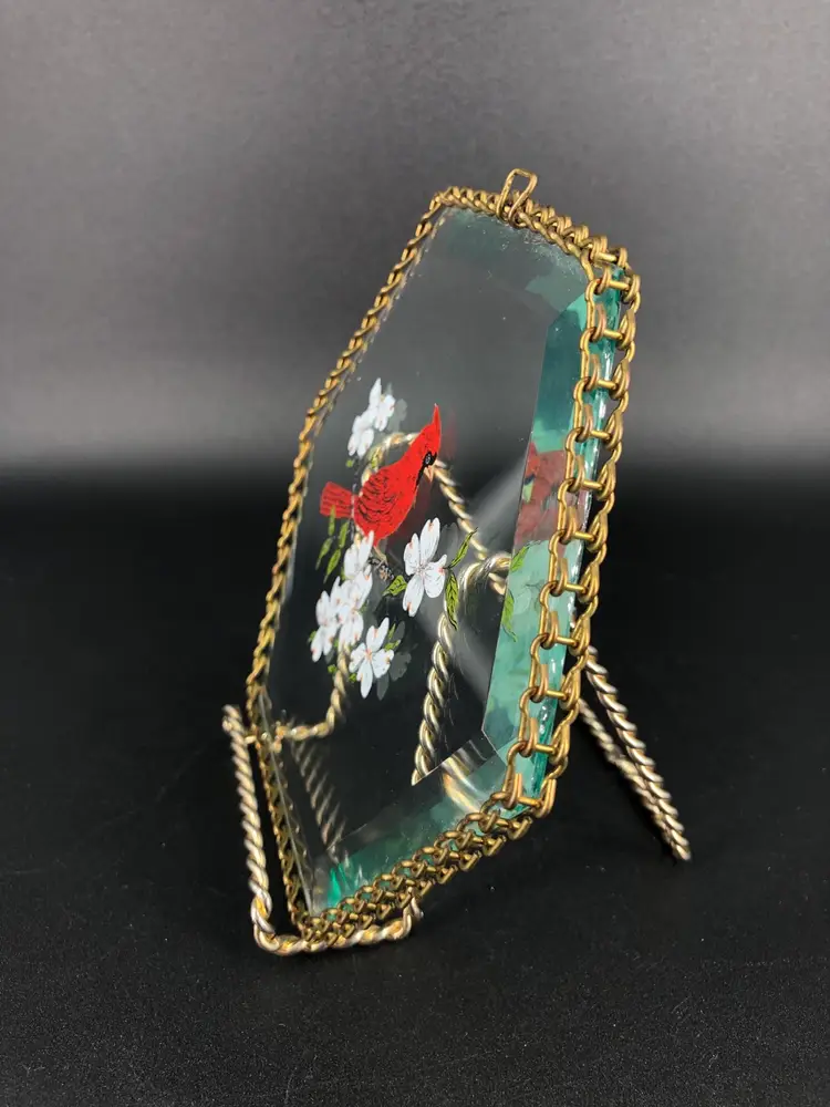 Vintage Cardinal Bird Sun Catcher