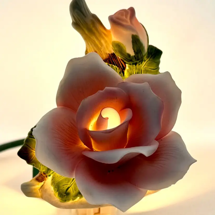 Pink Rose & Rose Bud Night Light Cover Only, Unbranded