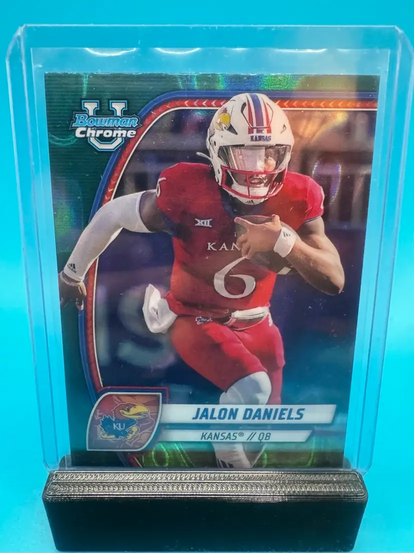 Jalon Daniels Bowman Chrome U Teal Lava Refractor Kansas Jayhawks