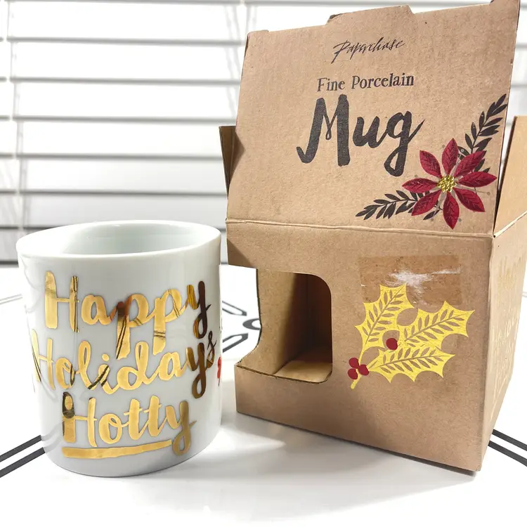 Paperchase Fine Porcelain Mug Happy Holidays Hotty Coffee Wife Girlfriend Hottie