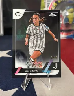 2022-23 Topps Chrome Black parallel UWCL Future Stars Julia Grosso 3/10 Juventus