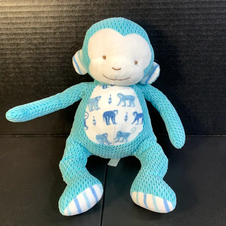 Bunnies By The Bay Blue Monkey Plush