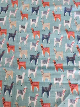 Llama Cotton Fabric