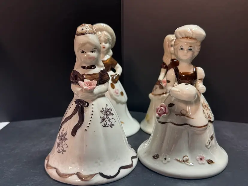 Vintage Brinn & Co. Victorian Bell Girls Set Of 4.