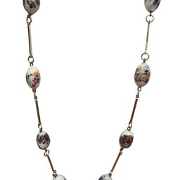 Vintage Murano Porcelain Beaded Necklace