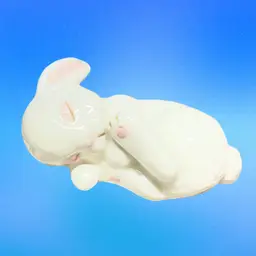 Vintage Ceramic Sleeping Bunny