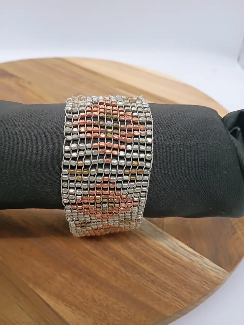 Fine Metal Mesh Armlet XXL Bracelet Cuff Will Fit Arm Circumference of 10 inches