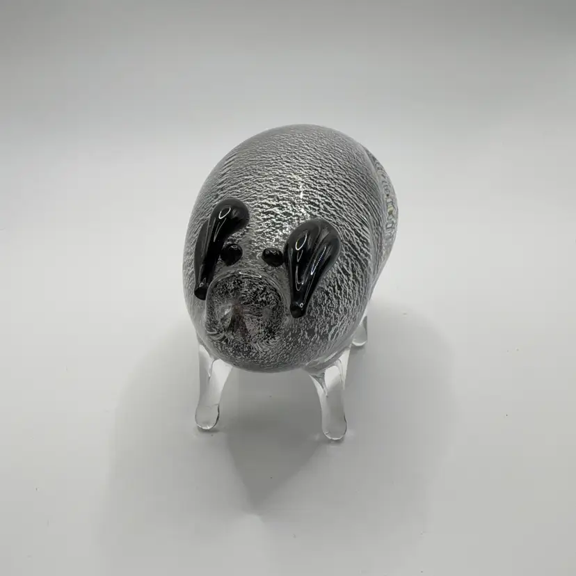 Blown Glass Pig 5” X 3”