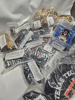 30 NCAA items lanyards, bags, ornament and other items