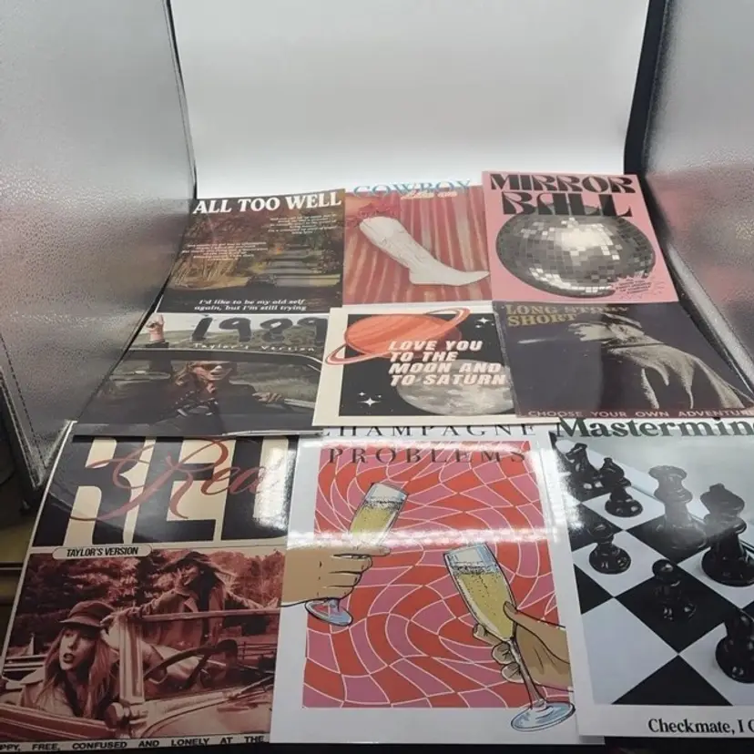 Taylor Swift Posters For Wall Album Covers Aesthetic 9 Pcs 8x10. Unframed.