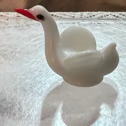022 Micro, Mini Lamp, Work White Glass Duck