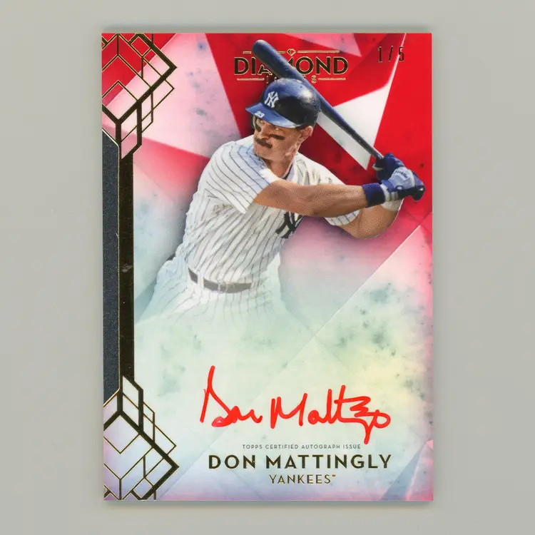 2020 Topps Diamond Icons Don Mattingly Red Ink (Red #1/5)