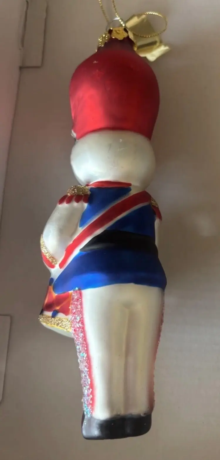 NEW Blown Glass Soldier Ornament Enesco  (C4)