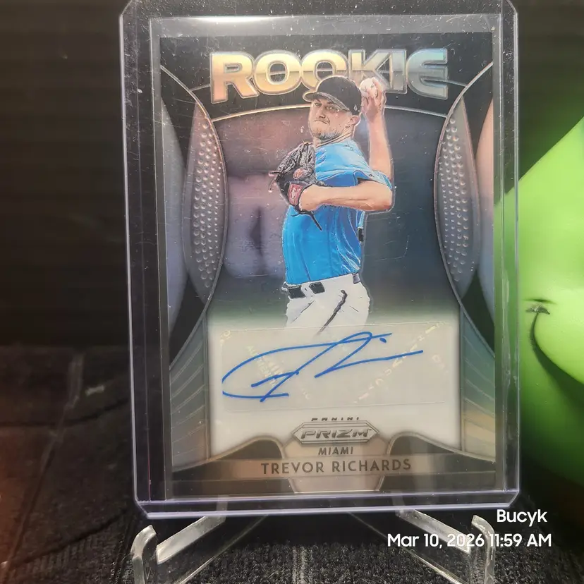 2019 Panini PRIZM Auto - Trevor Richards Miami Marlins