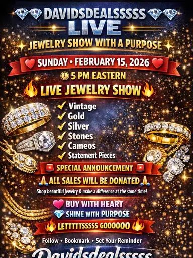 $3 Star Live Jewelry Show All Sales Donated Free Bundle Shipping 